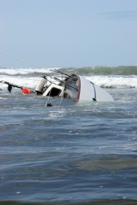 Overturned Sailboat